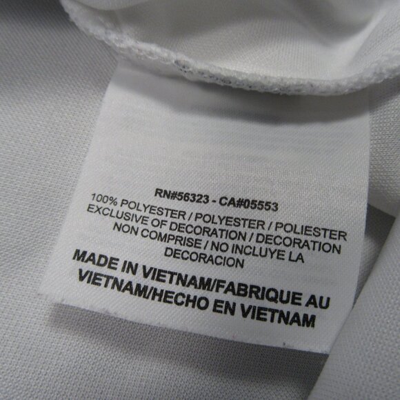 Nike Golf Mens Polo Large White Dri-Fit TGIF Fridays Spell Out Preppy Shirt - Picture 6 of 9